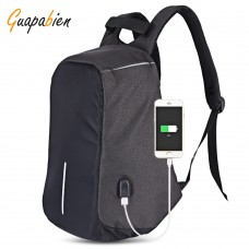 Guapabien Multifunction Travel USB Port Backpack  (black)